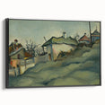 Modern Wall Art – Suburban Landscape with Expressive Brushstrokes