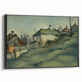 Modern Wall Art – Suburban Landscape with Expressive Brushstrokes