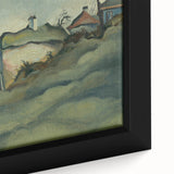 Modern Wall Art – Suburban Landscape with Expressive Brushstrokes