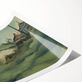 Modern Wall Art – Suburban Landscape with Expressive Brushstrokes