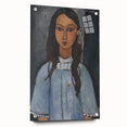 Modern Wall Art: Modigliani’s Alice – Abstract Portrait in Cool Tones