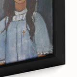 Modern Wall Art: Modigliani’s Alice – Abstract Portrait in Cool Tones