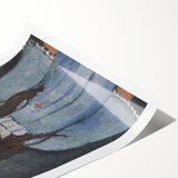 Modern Wall Art: Modigliani’s Alice – Abstract Portrait in Cool Tones