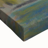 Modern Wall Art – Vibrant Blue Village Cottage