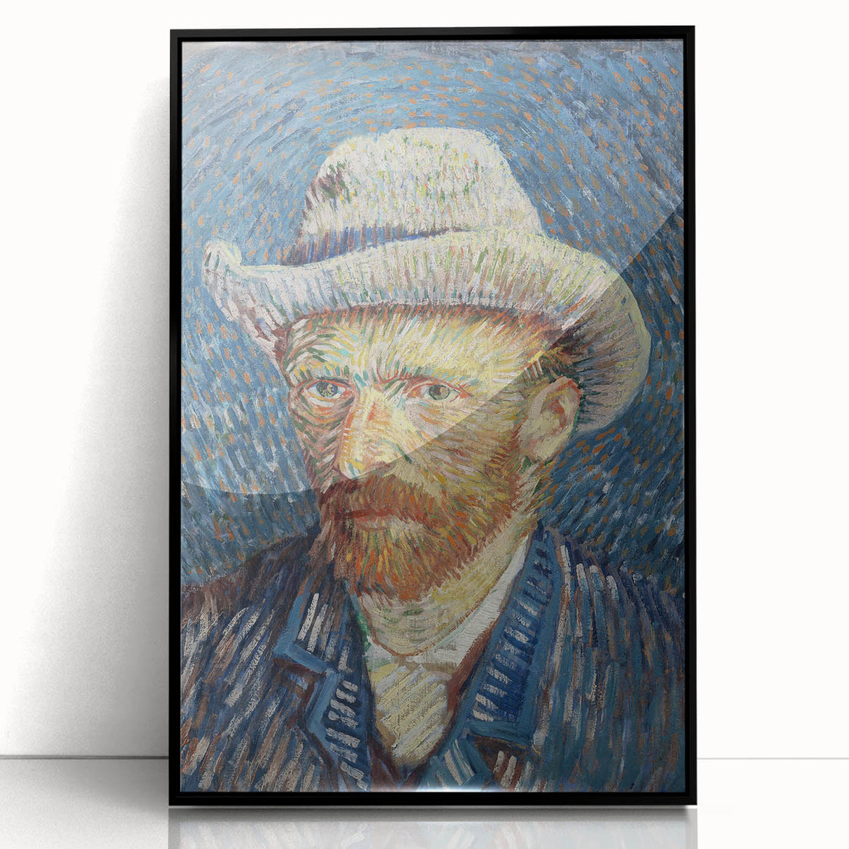 Van Gogh’s 1887 Self-Portrait with Grey Hat: Vibrant Impressionism