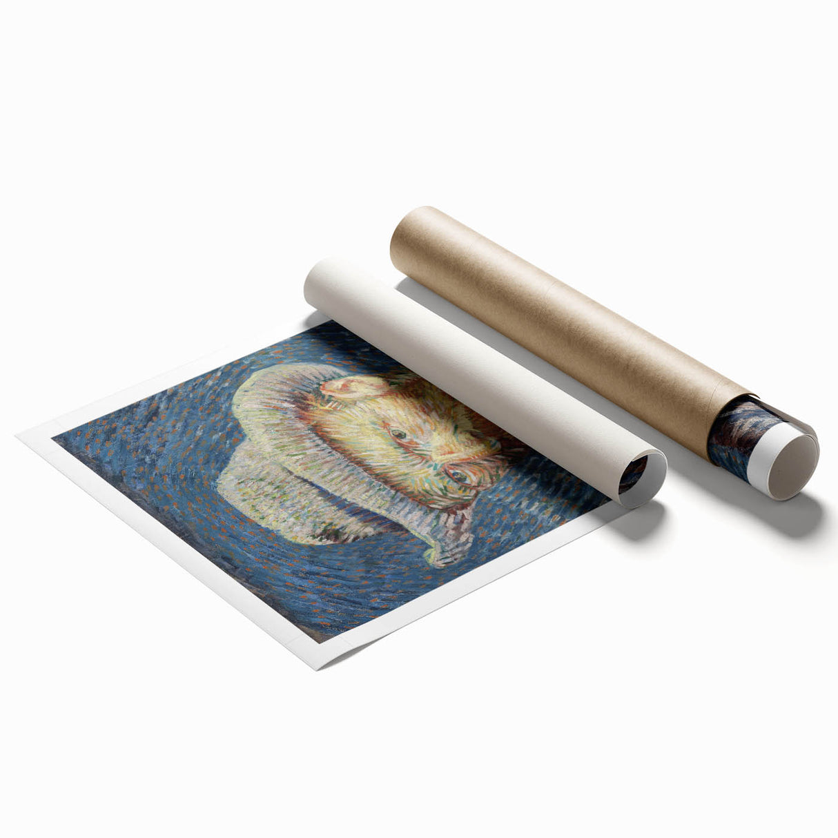 Van Gogh’s 1887 Self-Portrait with Grey Hat: Vibrant Impressionism