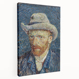 Van Gogh’s 1887 Self-Portrait with Grey Hat: Vibrant Impressionism
