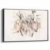 Modern Wall Art – Abstract Tree with Organic Flow