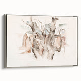 Modern Wall Art – Abstract Tree with Organic Flow