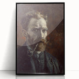 Van Gogh’s 1886 Self-Portrait with Pipe: Classic Impressionist Art