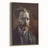 Van Gogh’s 1886 Self-Portrait with Pipe: Classic Impressionist Art