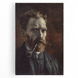 Van Gogh’s 1886 Self-Portrait with Pipe: Classic Impressionist Art