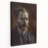 Van Gogh’s 1886 Self-Portrait with Pipe: Classic Impressionist Art