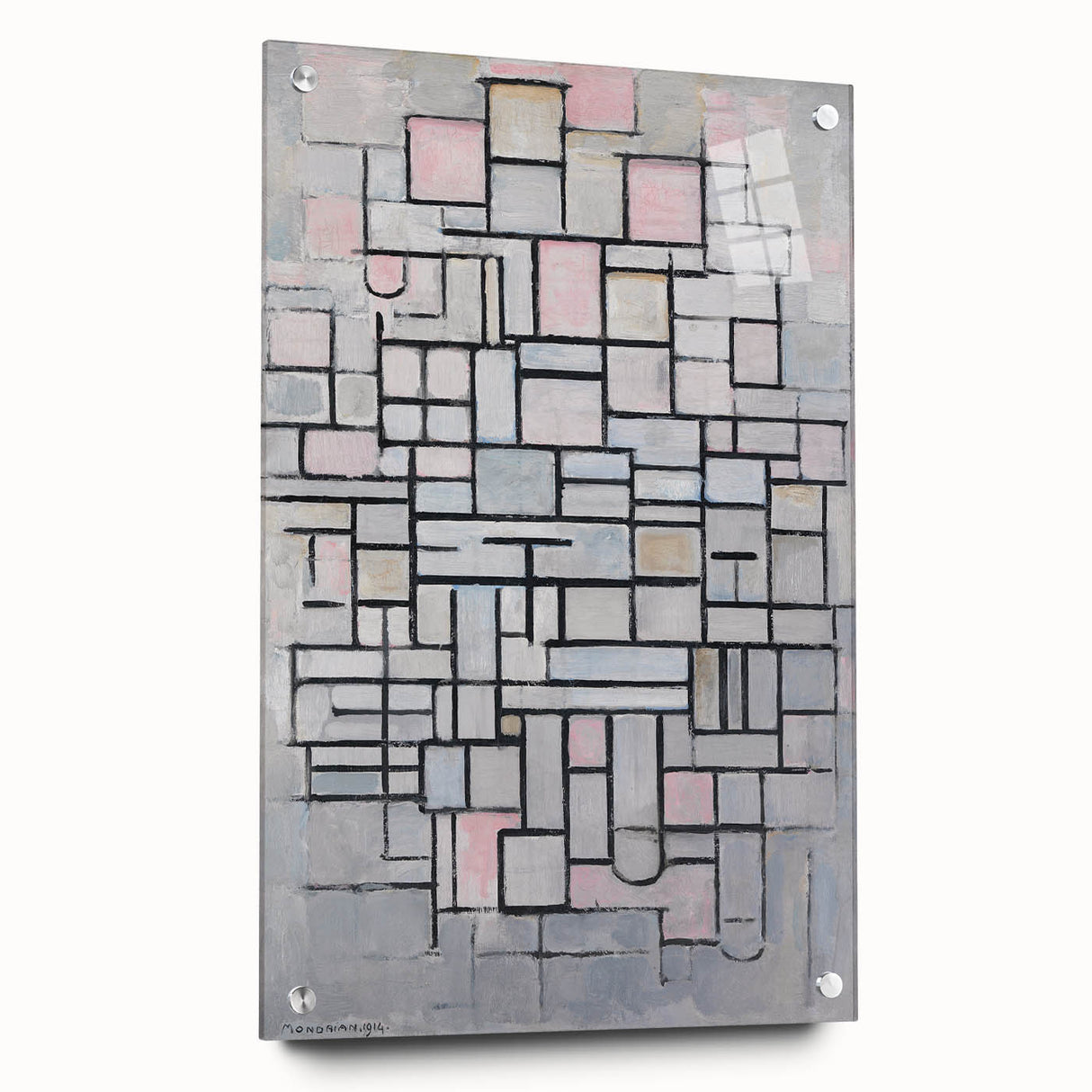 Modern Wall Art: Piet Mondrian's Composition No. IV – Abstract Geometry