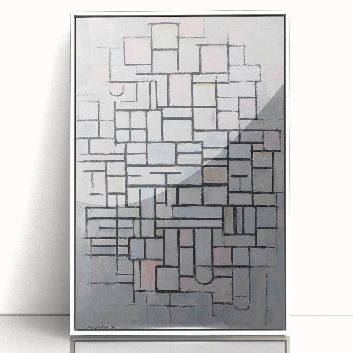 Modern Wall Art: Piet Mondrian's Composition No. IV – Abstract Geometry
