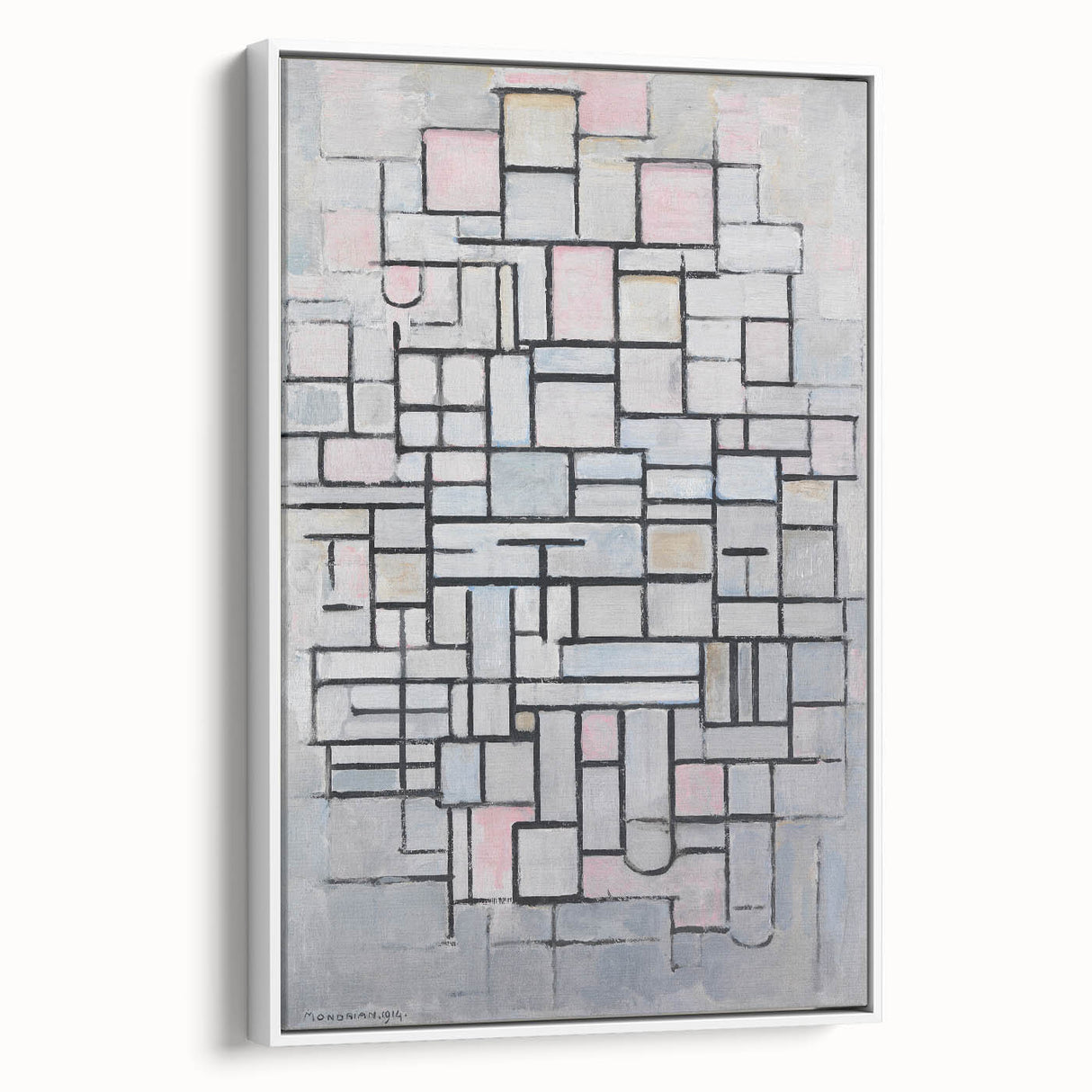 Modern Wall Art: Piet Mondrian's Composition No. IV – Abstract Geometry