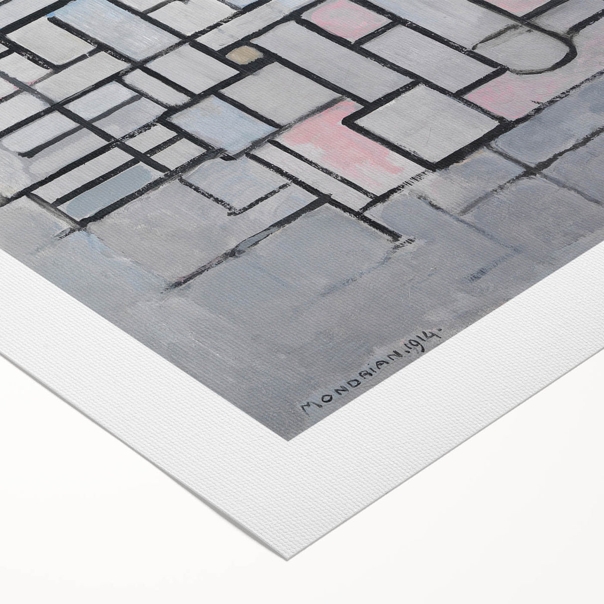 Modern Wall Art: Piet Mondrian's Composition No. IV – Abstract Geometry