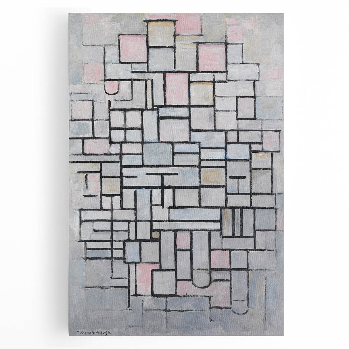 Modern Wall Art: Piet Mondrian's Composition No. IV – Abstract Geometry