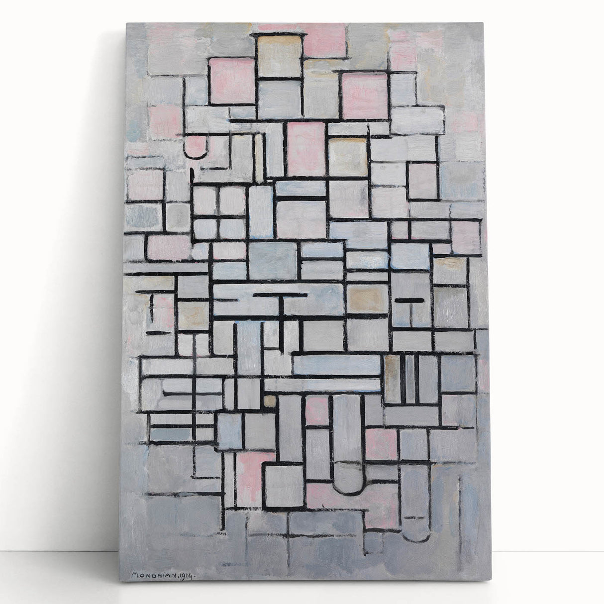 Modern Wall Art: Piet Mondrian's Composition No. IV – Abstract Geometry