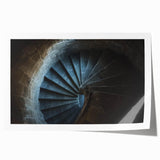 Scenic rolled canvas print showcasing a vibrant landscape with a medieval castle against a dramatic sky, ideal for home decor or art enthusiasts, securely packaged.