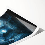 Rolled print showcasing a stunning landscape with intricate cave formations, featuring vibrant colors and detailed textures, ideal for home decor or art enthusiasts.