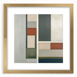 Geometric Abstract Bedroom Wall Art – Dark Gray and Silver