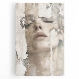 Abstract figurative wall art on stretched canvas showcasing vibrant colors and dynamic shapes, designed to enhance contemporary living spaces. Perfect for adding a modern touch to home decor.