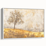Framed abstract landscape wall art featuring soft pastel colors, set against a white background, showcasing a serene and modern aesthetic ideal for home decor.