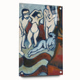 Expressionist Art: Four Wooden Sculptures Canvas Print by Kirchner