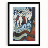 Expressionist Art: Four Wooden Sculptures Canvas Print by Kirchner