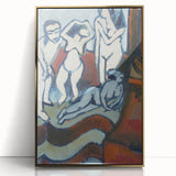 Expressionist Art: Four Wooden Sculptures Canvas Print by Kirchner
