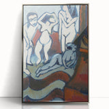 Expressionist Art: Four Wooden Sculptures Canvas Print by Kirchner