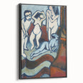 Expressionist Art: Four Wooden Sculptures Canvas Print by Kirchner