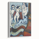 Expressionist Art: Four Wooden Sculptures Canvas Print by Kirchner