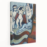 Expressionist Art: Four Wooden Sculptures Canvas Print by Kirchner