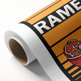 Extra large rolled canvas featuring a variety of detailed floral art in soft pastel shades.