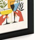 Extra large black wall art featuring a textured, colorful abstract design on framed canvas, suitable for living room decor.