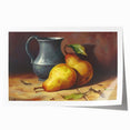 Extra large rolled print of assorted fruits in vibrant colors, ideal for dining room wall art.