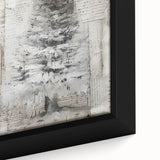 Textured Christmas Tree Art Print - Unique Holiday Wall Decor Accent