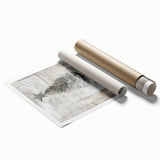 Textured Christmas Tree Art Print - Unique Holiday Wall Decor Accent