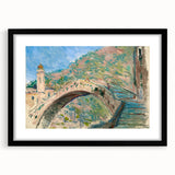 Impressionist Italian Landscape - Monet's Bridge at Dolceacqua Print