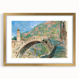 Impressionist Italian Landscape - Monet's Bridge at Dolceacqua Print