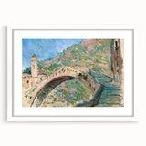 Impressionist Italian Landscape - Monet's Bridge at Dolceacqua Print
