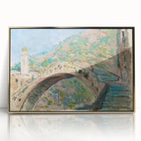 Impressionist Italian Landscape - Monet's Bridge at Dolceacqua Print