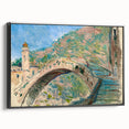 Impressionist Italian Landscape - Monet's Bridge at Dolceacqua Print