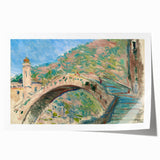 Impressionist Italian Landscape - Monet's Bridge at Dolceacqua Print
