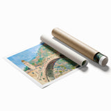 Impressionist Italian Landscape - Monet's Bridge at Dolceacqua Print