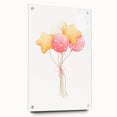 Children’s Wall Decor - Star and Heart Balloons Kids Room Art
