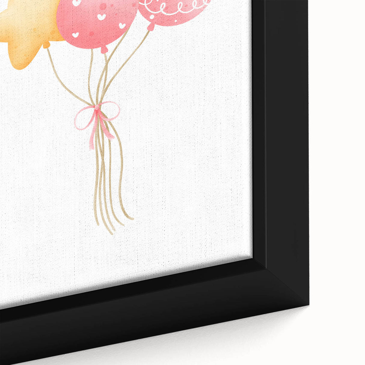 Children’s Wall Decor - Star and Heart Balloons Kids Room Art