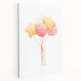 Children’s Wall Decor - Star and Heart Balloons Kids Room Art
